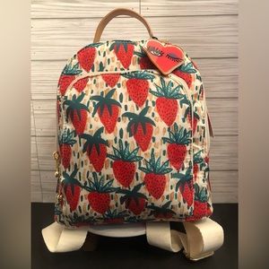New strawberry purse/backpack with card case by Boufants&Broken Hearts BNWT